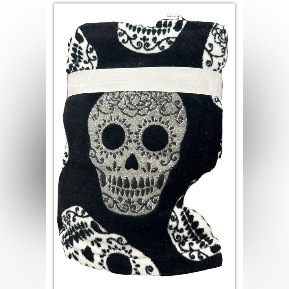 Only Tricks, No Treats Skull Hand Towels